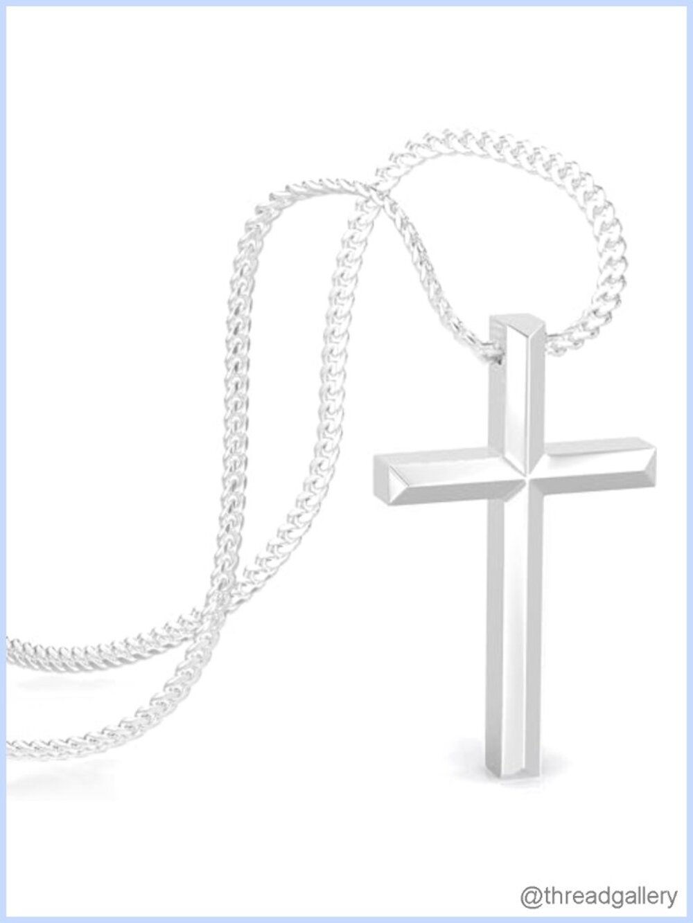 316L Surgical Stainless Steel Cross Pendant Necklace Women Gift